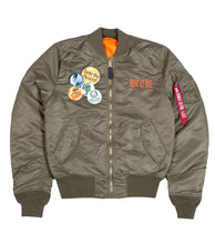 Load image into Gallery viewer, Rent Is Due MA-1 Bomber Jacket Slim Fit
